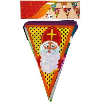 GIRLANDA SINTERKLAAS (MIKUL&Aacute;&Scaron;) 6 METRŮ (5 ks)