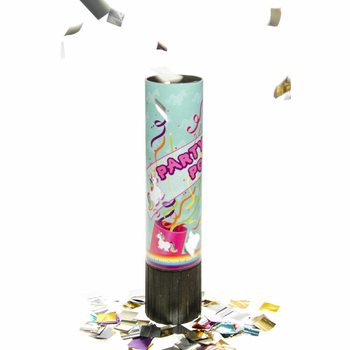 VYSTŘELOVAC&Iacute; KONFETY PARTY - JEDNOROŽEC - V DISPLEJI (48 ks)