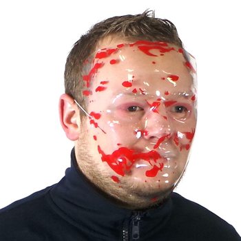 KRVAV&Aacute; MASKA NA OBLIČEJ (12 ks)