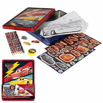 Kreativní Set DISNEY CARS 3D v Plechové Krabičce (12 ks)