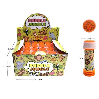 Bublifuk s motivem zv&iacute;ř&aacute;tek z džungle, 25ml v displeji (24 ks)