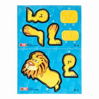 3D Pěnov&eacute; Puzzle Divok&aacute; Zv&iacute;řata (48 ks)