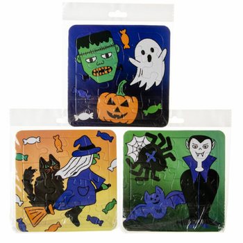 Mix Halloweensk&yacute;ch Puzzle - 14 x 14 cm (50 ks)