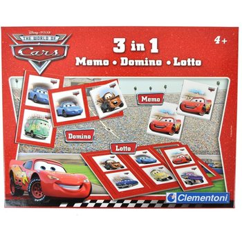 HRA 3 V 1 DISNEY PIXAR AUTA (CARS) - MEMO - DOMINO - LOTTO