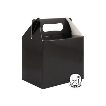 Krabičky na Výslužky / Dárky Černé 14x9.5x12 cm (12 ks)