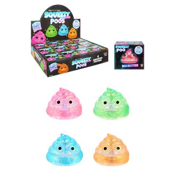 MAČKACÍ HOVÍNKO SQUEEZE - TŘPYTIVÝ SUGAR GEL - MIX BAREV - V DISPLAYI (12 ks)