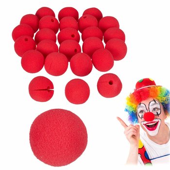 ČERVEN&Eacute; PĚNOV&Eacute; KLAUNSK&Eacute; NOSY (100 ks)