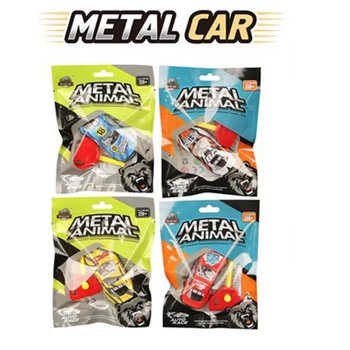 KOVOV&Eacute; AUTO S VYSTŘELOVAC&Iacute;M KL&Iacute;ČEM - V D&Aacute;RKOV&Eacute;M S&Aacute;ČKU - MIX BAREV (24 ks)