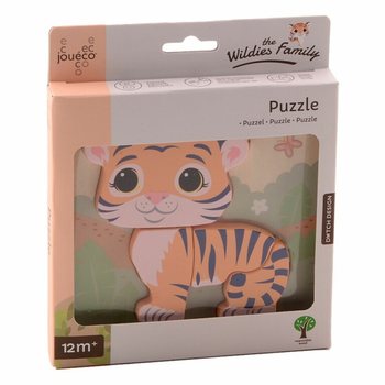 JOUECO - THE WILDIES FAMILY MIX DŘEVĚN&Eacute; PUZZLE - Od 12 měs&iacute;ců (12 ks)