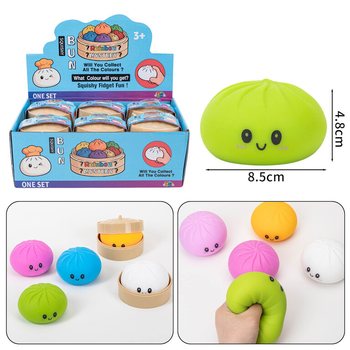 RAGE - Squishy Bun Dumplings VELK&Eacute; (8.5 x 8.5 x 4.8 cm) - Viral 2026 Fidget Toy (12 ks)