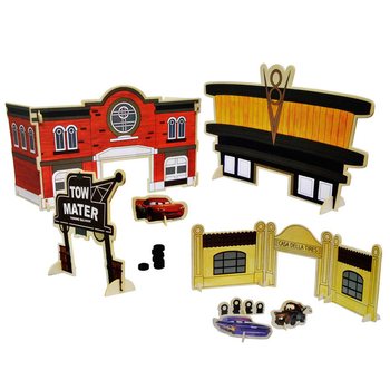 DISNEY CARS - MEGA VELK&Aacute; DŘEVĚN&Aacute; SADA "VYROB SI VLASTN&Iacute; CARS SET"