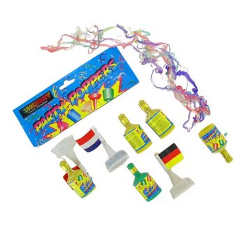 Konfetové Party Poppers (11x5 ks)