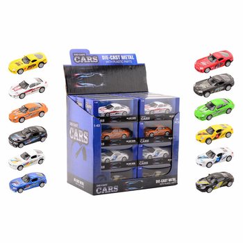 SUPER SPORT AUTOMOBILY DIE CAST, MĚŘ&Iacute;TKO 1:43 V DISPLAYI (24 ks)