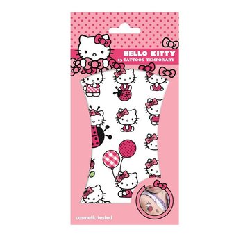 Dočasné Tetování HELLO KITTY - Rozměr 20 x 10 cm (10 ks)