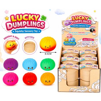 RAGE - LUCKY DUMPLINGS - Squishy Bun Dumplings VELK&Eacute; Rozměry 8.5 x 8.5 x 4.8 Cm - V DISPLEJI (12 ks)