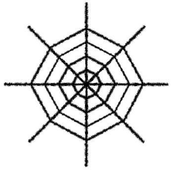 VELKÁ PAVUČINA 70 CM (4 ks)
