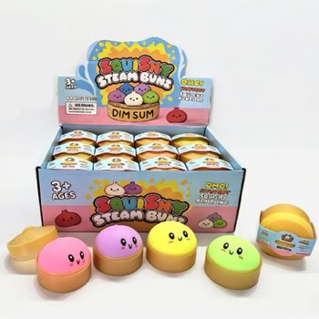 RAGE - Squishy Bun Dumplings MAL&Yacute; (Rozměry 5.5 x 5.5 x 3 Cm) - Viral 2026 Fidget Toy (24 ks)
