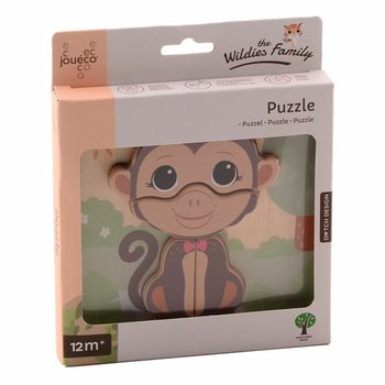 JOUECO - THE WILDIES FAMILY MIX DŘEVĚN&Eacute; PUZZLE - Od 12 měs&iacute;ců (12 ks)