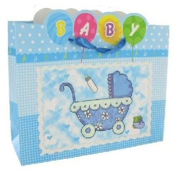 DÁRKOVÁ TAŠKA K NAROZENÍ - BABY BLUE (12 ks)