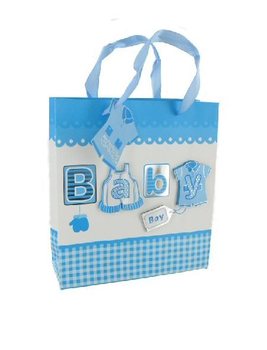 D&aacute;rkov&aacute; ta&scaron;ka k narozen&iacute; d&iacute;těte - Světle modr&aacute; (12 ks)