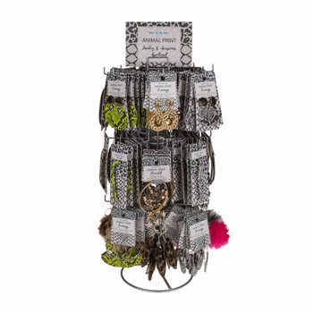 **MEGA LEVN&Eacute;** KOMPLETN&Iacute; STOJAN SE ZV&Iacute;ŘEC&Iacute;M VZOREM S BIŽUTERI&Iacute; A DOPLŇKY (180 ks)