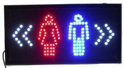 LED Reklamn&iacute; Cedule - TOALETA / WC