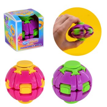 FIDGET SPINNER M&Iacute;ČEK SPIN & POP - SPIN SHIFT BALL - V DISPLEJI (24 ks)