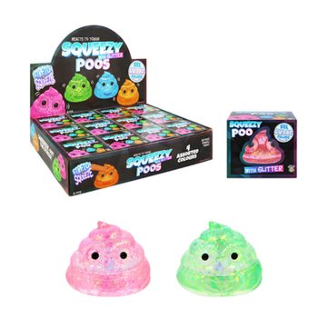 MAČKAC&Iacute; HOV&Iacute;NKO SQUEEZE - TŘPYTIV&Yacute; SUGAR GEL - MIX BAREV - V DISPLAYI (12 ks)