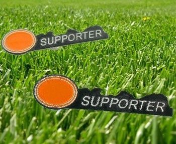 Fotbalový Odznak Fanouška Oranžový (12 ks)