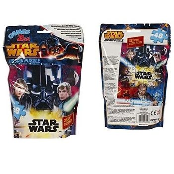 Star Wars puzzle v neprůhledn&eacute;m s&aacute;čku blindbag 38,1 x 28,5 cm (12 ks)