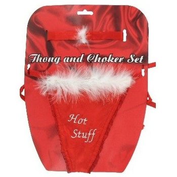 SEXY TANGA A CHOKER NA KARTĚ (12 ks)