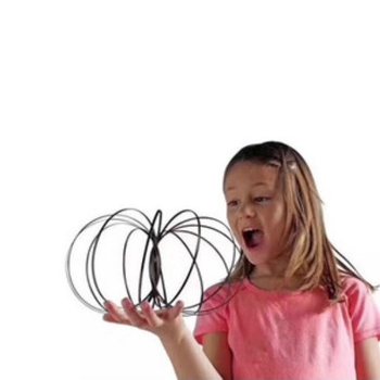 Magic Rings / Flow Rings - Kinetick&yacute; 3D Magick&yacute; Kruh - STŘ&Iacute;BRN&Yacute; | V KRABIČCE (10 ks)