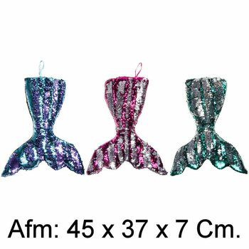 XL Ply&scaron;ov&yacute; Pol&scaron;t&aacute;ř Mořsk&aacute; Panna Ocas - 45 cm - Mix barev (4 ks)