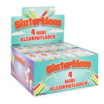 Barevn&eacute; tužky Mikul&aacute;&scaron; (Sinterklaas) 4d&iacute;ln&eacute; v displayi (120 ks)