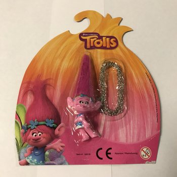 Figurka Trolls na řetízku na kartě (12 ks)
