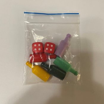 Sada Vyrob si vlastn&iacute; deskovou hru - 5 figurek + 2 kostky (100 ks)