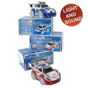 Policejní Závodní Auto Bump & Go (2 ks)
