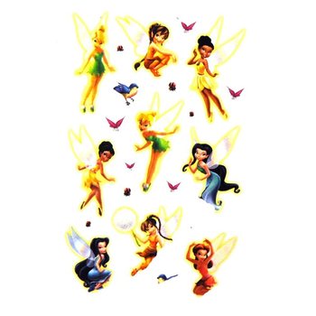 DISNEY ZVONILKA PŘETISKOVAC&Iacute; N&Aacute;LEPKY V DISPLAYI (47 ks)