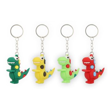 3D Kl&iacute;čenky Dinosaurus - Mix Barev (12 ks)
