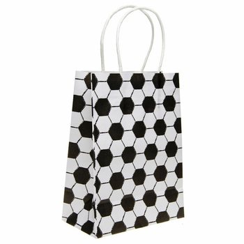 Papírové dárkové tašky Fotbal 16x9x22 cm (12 kusů)