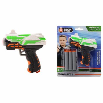 Hračkov&aacute; pistole Tack Pro Swift I se 6 měkk&yacute;mi &scaron;ipkami - 11 cm