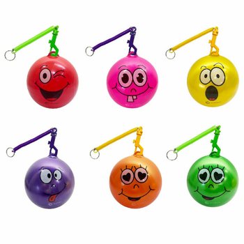 SMILEY M&Iacute;Č S PROV&Aacute;ZKEM / BUNGEE M&Iacute;Č &Oslash;23 cm (10 ks)