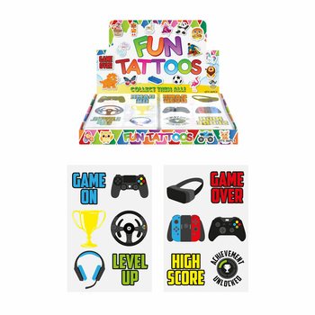 Gamer Fun Tetování Displaybox (96 listů)