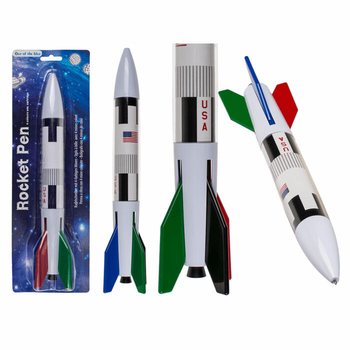 MEGA LEVNÉ | XL Obří Raketové Kuličkové Pero 4-Barevné (12 ks)