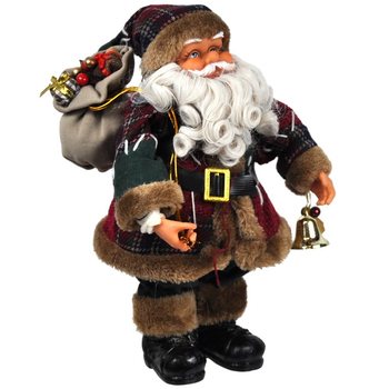 Velk&aacute; luxusn&iacute; dekorace Santa Klaus 35 cm (2 ks)