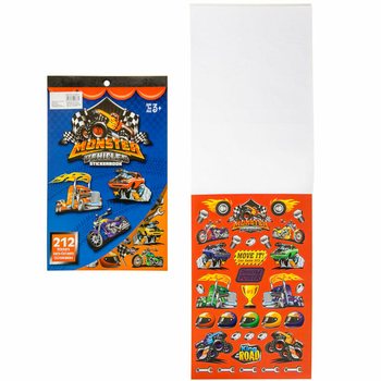 Kniha samolepek Monster Truck 212 d&iacute;lů (12 ks)