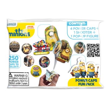 VYSTŘELOVAČE DISKŮ MINIONS POWER CAPS FUN PACK (100 ks)