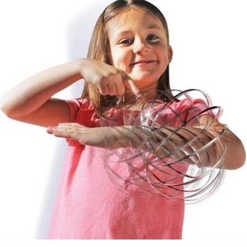 Magic Rings / Flow Rings - Kinetick&yacute; 3D Magick&yacute; Kruh - STŘ&Iacute;BRN&Yacute; | V KRABIČCE (10 ks)