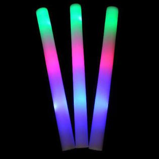 LED pěnov&eacute; tyčinky - V&iacute;cebarevn&eacute; p&aacute;rty tyče (25 ks)