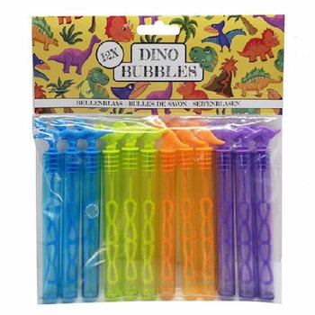 Barevn&eacute; bublifuky ve tvaru dinosaura (12 ks)